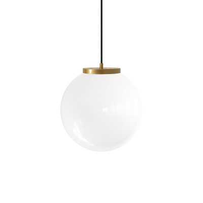 Einfache Pendelleuchte MOISY aus Metall, E27, weiss