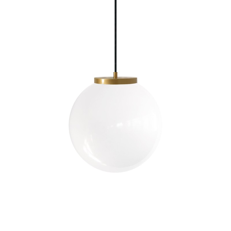 Einfache Pendelleuchte MOISY aus Metall, E27, weiss