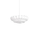 Einfache Pendelleuchte EVRIL aus Harzpolymer, E27, weiss