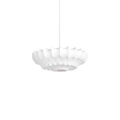 Einfache Pendelleuchte EVRIL aus Harzpolymer, E27, weiss
