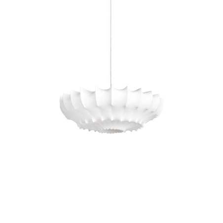 Einfache Pendelleuchte EVRIL aus Harzpolymer, E27, weiss
