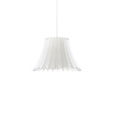 Einfache Pendelleuchte MUIRE aus Harzpolymer, E14, weiss
