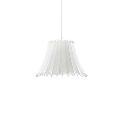 Einfache Pendelleuchte MUIRE aus Harzpolymer, E14, weiss