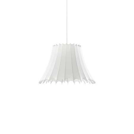 Einfache Pendelleuchte MUIRE aus Harzpolymer, E14, weiss