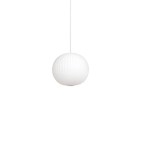 Einfache Pendelleuchte PUISY aus Harzpolymer, E27, weiss