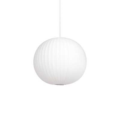 Einfache Pendelleuchte VONGY aus Harzpolymer, E27, weiss