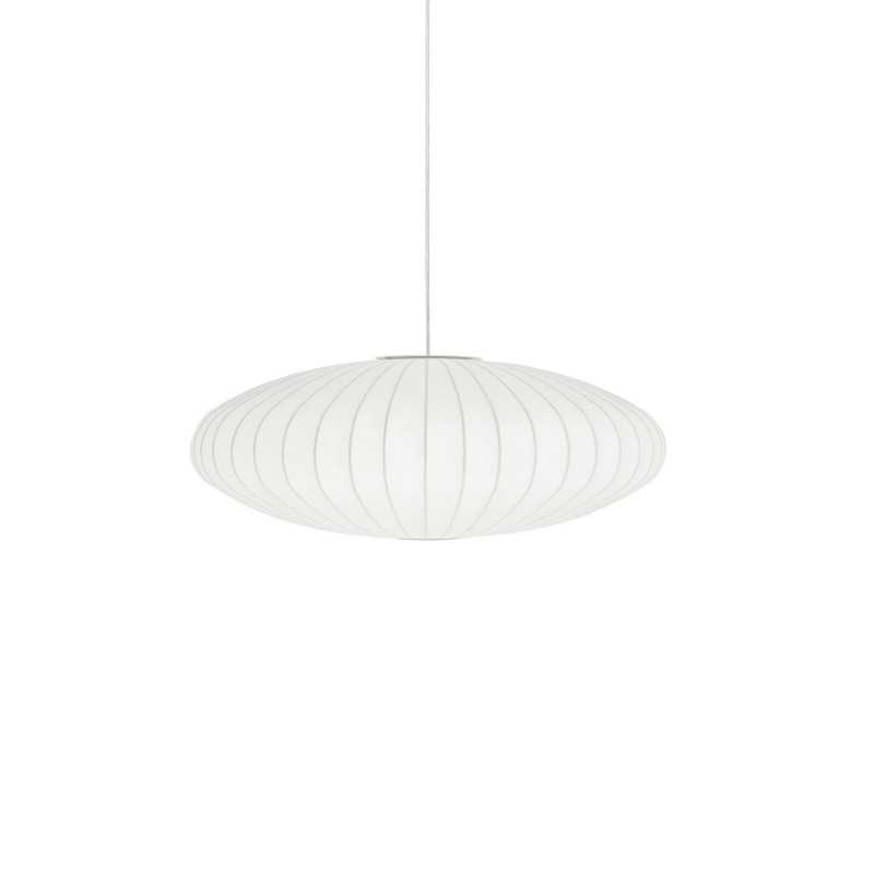 Einfache Pendelleuchte NOYER aus Harzpolymer, E27, weiss
