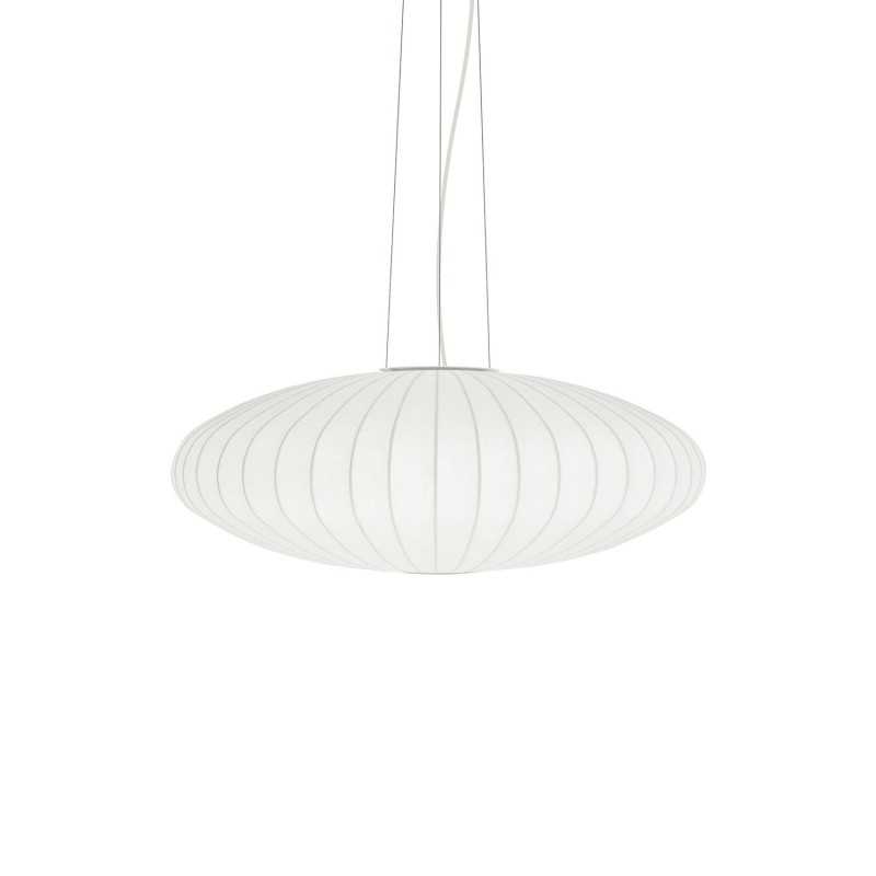 Einfache Pendelleuchte DOUCES aus Harzpolymer, E27, weiss