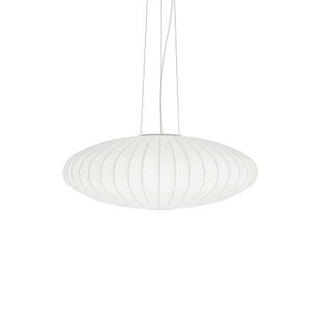 Einfache Pendelleuchte DOUCES aus Harzpolymer, E27, weiss