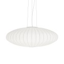 Einfache Pendelleuchte CREVY aus Harzpolymer, E27, weiss