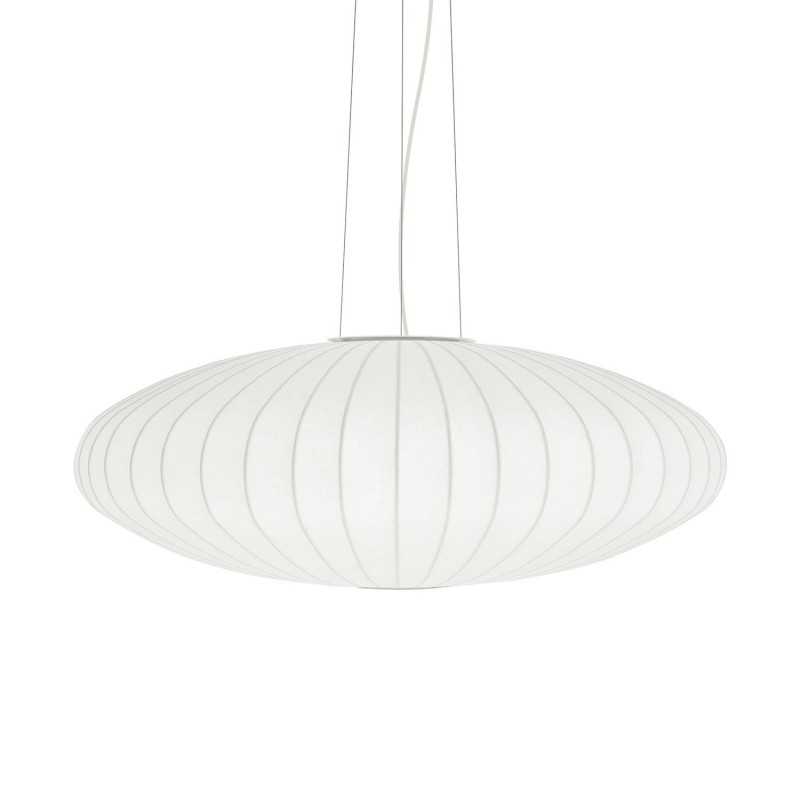 Einfache Pendelleuchte CREVY aus Harzpolymer, E27, weiss