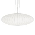 Einfache Pendelleuchte DUGNY aus Harzpolymer, E27, weiss