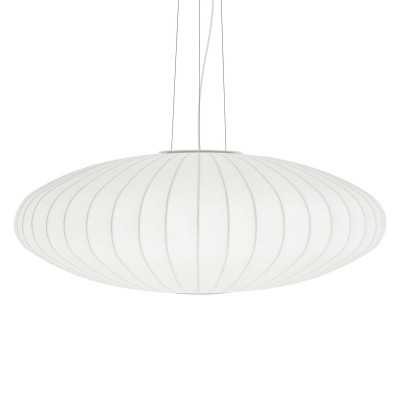 Einfache Pendelleuchte DUGNY aus Harzpolymer, E27, weiss