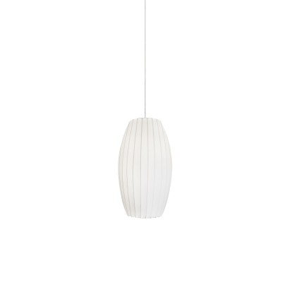 Einfache Pendelleuchte MILLY aus Harzpolymer, E27, weiss