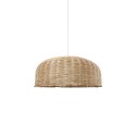 Einfache Pendelleuchte SONGY aus Rattan, E27, natur
