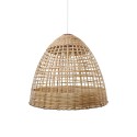 Einfache Pendelleuchte FESSY aus Rattan, E27, natur