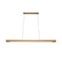 Einfache Pendelleuchte GOTTY aus Holz, LED, SMD 18W 1800Lm natur