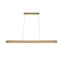 Einfache Pendelleuchte MORAT aus Holz, LED, SMD 18W 1800Lm schwarz