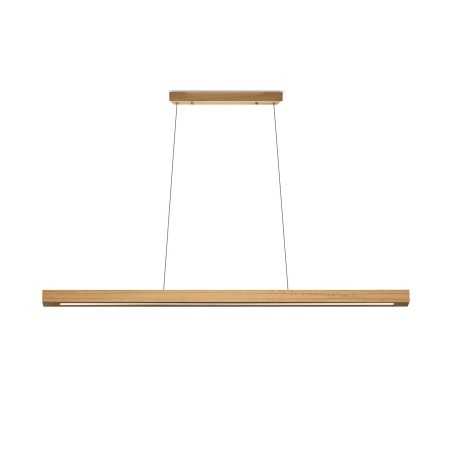 Einfache Pendelleuchte MORAT aus Holz, LED, SMD 18W 1800Lm schwarz