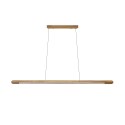 Einfache Pendelleuchte VEREL aus Holz, LED, SMD 18W 1800Lm natur