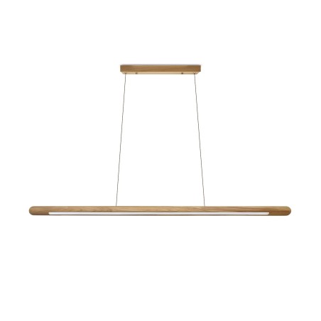Einfache Pendelleuchte VEREL aus Holz, LED, SMD 18W 1800Lm natur