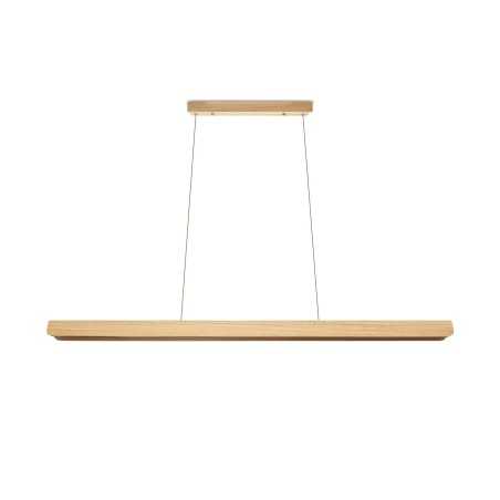 Einfache Pendelleuchte PUGET aus Holz, LED, SMD 18W 1800Lm schwarz