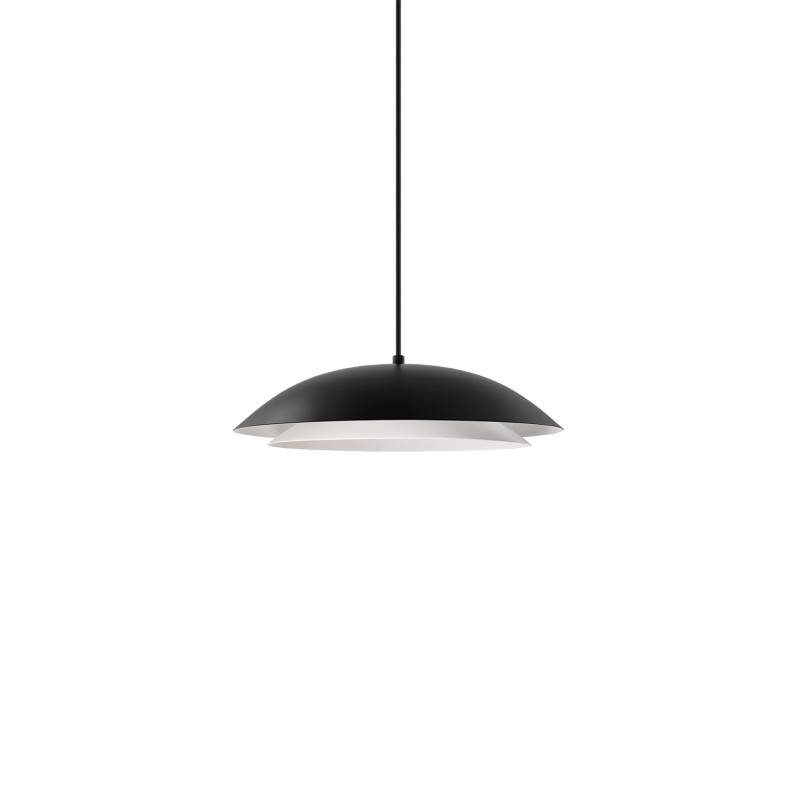 Einfache Pendelleuchte BORNY aus Metall, E27, schwarz