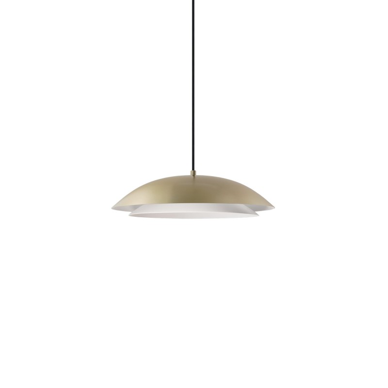 Einfache Pendelleuchte CREUX aus Metall, E27, goldfarben