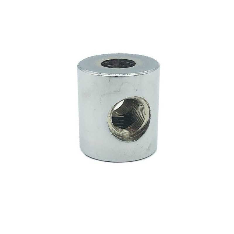 Repartidor conector cromado de 4 salidas y 24mm alto