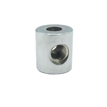 Repartidor conector cromado de 4 salidas y 24mm alto