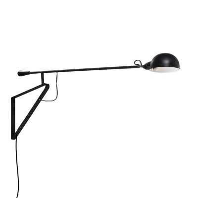 Aplique de pared LYVET metal E27 LED color negro