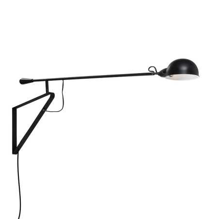 Aplique de pared LYVET metal E27 LED color negro