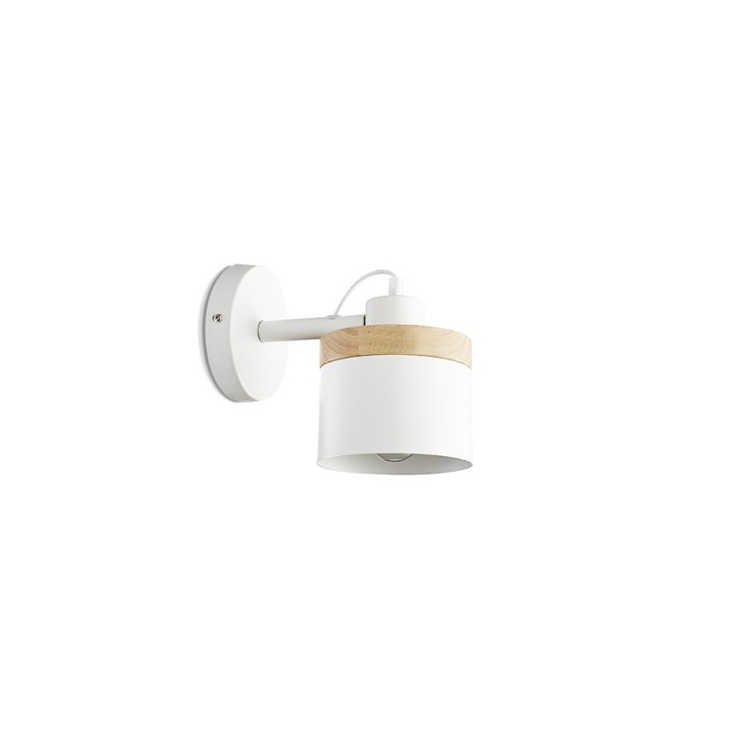 Aplique de pared TENEU metal E27 LED color blanco