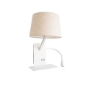 Aplique con lector LAVEL aluminio LED COB 6W 302Lm blanco