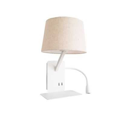 Aplique con lector LAVEL aluminio LED COB 6W 302Lm blanco