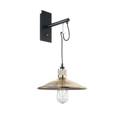 Aplique de pared GOUTS metal E27 LED color negro