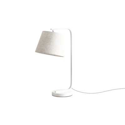 Tischleuchte ORNETO aus Metall, E27 LED weiss