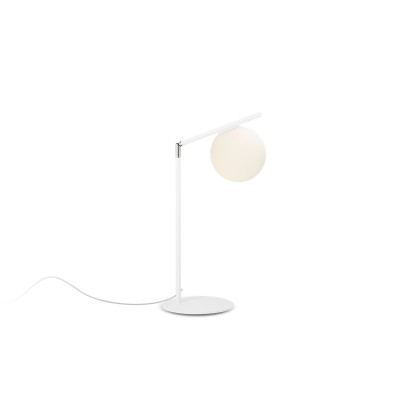 Tischleuchte PACEL aus Metall, E27 LED weiss
