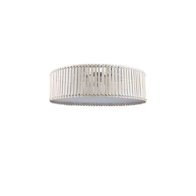 Plafón de techo YRONDE bambú E27 LED color blanco