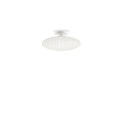 Einfache Pendelleuchte YVRES Polymerharz E27 LED weiss