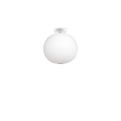 Einfache Pendelleuchte WAVRIN aus Harzpolymer, E27 LED weiss