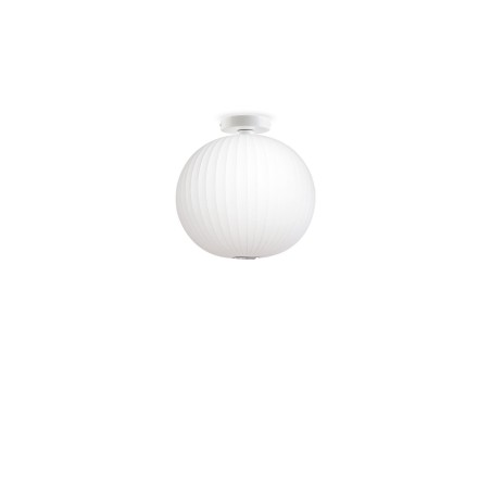 Einfache Pendelleuchte WAVRIN aus Harzpolymer, E27 LED weiss