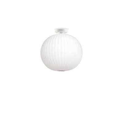 Einfache Pendelleuchte WAVANS Polymerharz E27 LED weiss