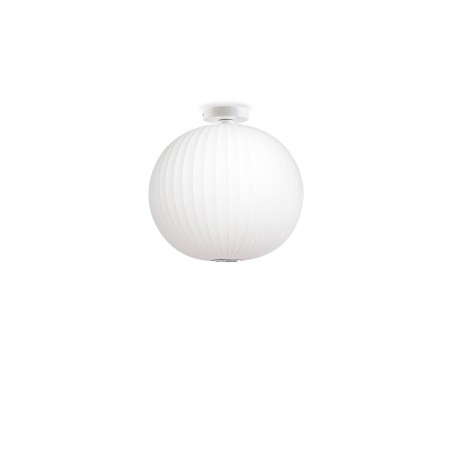 Einfache Pendelleuchte WAVANS Polymerharz E27 LED weiss