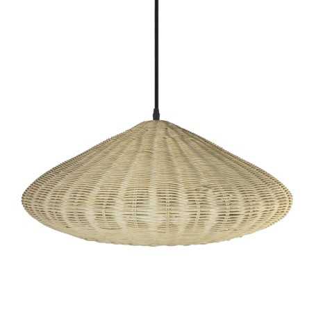 Einfache Pendelleuchte HARDY aus Rattan, E27, farbig