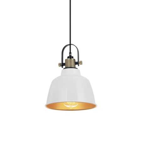 Einfache Pendelleuchte MOUSSOU aus Eisen, E27, farbig