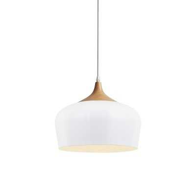 Einfache Pendelleuchte GAHOU aus Aluminium, E27, farbig
