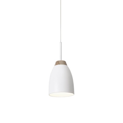 Einfache Pendelleuchte TRACE aus Holz, E27, farbig