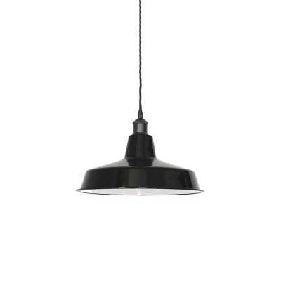 Einfache Pendelleuchte OSTREL aus Eisen, E27, farbig