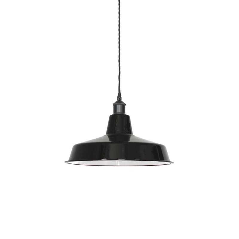 Einfache Pendelleuchte OSTREL aus Eisen, E27, farbig